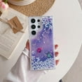 thumbnail image 1 of Compatible with Samsung Galaxy S24 Ultra Glitter Case Bling Sparkle Luxury Liquid Floating Quicksand Case Women Girls Slim Soft TPU Cute Flower Protective Transparent Cover,Butterfly, 1 of 9