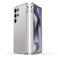 thumbnail image 1 of Compatible with Samsung Galaxy S24 Ultra Metal Frame + Metal Camera Cover, Anti-drop Anti-fall Shockproof Heat Dissipation Luxury Aluminum Alloy, No Back, for Samsung Galaxy S24 Ultra, Gray+Silver, 1 of 6