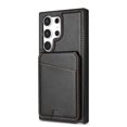 thumbnail image 1 of Compatible With Samsung Galaxy S24 Ultra Phone Case,Back Magnetic Detachable Flip Wallet,Compatible With Magsafe,With Kickstand,Card Slots,PU Leather Shockproof Rugged Phone Case Cover,Black, 1 of 13