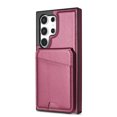 thumbnail image 1 of Compatible With Samsung Galaxy S24 Ultra Phone Case,Back Magnetic Detachable Flip Wallet,Compatible With Magsafe,With Kickstand,Card Slots,PU Leather Shockproof Rugged Phone Case Cover,Red, 1 of 13