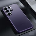 thumbnail image 1 of Compatible With Samsung Galaxy S24 Ultra Phone Case,Frosted Translucent,Metal Button Design,Shockproof Rugged Anti-fall Ultra Slim Thin Fit Phone Case Cover For Samsung Galaxy S24 Ultra,Darkpurple, 1 of 6