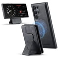thumbnail image 1 of Compatible for Samsung Galaxy S24 Ultra Wallet Case,[Support MagSafe Wireless Charging] Back Flip Magnetic Leather Cover with Detachable RFID Blocking Card Holder For Samsung Galaxy S24 Ultra,Black, 1 of 12