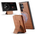 thumbnail image 1 of Compatible for Samsung Galaxy S24 Ultra Wallet Case,[Support MagSafe Wireless Charging] Back Flip Magnetic Leather Cover with Detachable RFID Blocking Card Holder For Samsung Galaxy S24 Ultra,Brown, 1 of 12