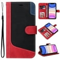thumbnail image 1 of Compatible with Samsung Galaxy S24 Wallet Case, Shockproof Flip Folio Leather Wallet Cover with Card Slots Invisible Kickstand with wrist Strap Case Cover for Galaxy S24,Red, 1 of 6