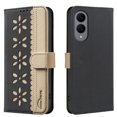 thumbnail image 1 of Compatible with Samsung Galaxy S25 Edge Wallet Case with Card Holder, Premium PU Leather Floral Design Flip Cover with Kickstand Magnetic Closure, RFID Blocking Phone Case for S25 Edge, Black, 1 of 6