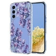 thumbnail image 1 of Compatible with Samsung Galaxy S25 FE Case Clear with Flower Design, Cute Soft Silicone TPU Floral Aesthetic Women Girls Transparent Protective Shockproof Anti-Scratch Anti-Yellow Phone Cover, E, 1 of 9