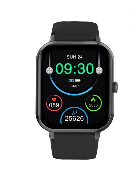 Compatible for Samsung Galaxy S25 FE Waterproof Smart Watch with Voice Command for Men, Health Monitor, Heart Rate, Bluetooth Call, 7-Day Battery - Black