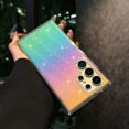 thumbnail image 1 of Compatible with Samsung Galaxy S25 Laser Transparent Case,Luxury Glitter Bling TPU and Hard PC Shockproof Dazzling Color Ultra Slim Phone Case with Full Camera Lens Protector for Women Men,A, 1 of 8