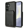 thumbnail image 1 of Compatible With Samsung Galaxy S25 Magnetic Detachable Wallet Case,PU Leather Back Flip Kickstand,[Compatible With Magsafe],With Card Slots,Shockproof Rugged Phone Case Cover,Black, 1 of 10