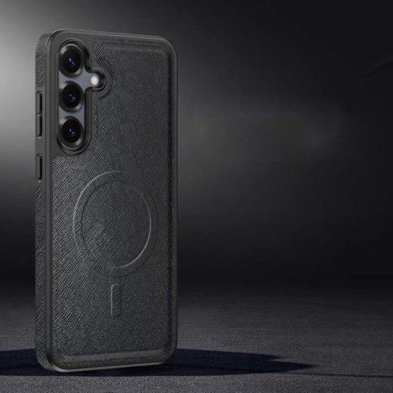 Compatible with Samsung Galaxy S25+ Magnetic Phone Case,Support Mag-Safe,Military Grade Protection,PU Leather Shockproof Snti-fall Ultra Slim Anti-Scratch Thin Fit Phone Case Cover,C