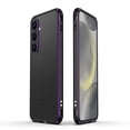 thumbnail image 1 of Compatible with Samsung Galaxy S25 Metal Frame + Metal Camera Cover, Anti-drop Anti-fall Shockproof Heat Dissipation Luxury Aluminum Alloy, No Back, for Samsung Galaxy S25, Black+Purple, 1 of 8