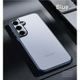 thumbnail image 1 of Compatible With Samsung Galaxy S25 Phone Case,Frosted Translucent,Metal Button Design,Shockproof Rugged Anti-fall Ultra Slim Thin Fit Phone Case Cover For Samsung Galaxy S25,Darkblue, 1 of 7