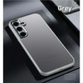 thumbnail image 1 of Compatible With Samsung Galaxy S25 Phone Case,Frosted Translucent,Metal Button Design,Shockproof Rugged Anti-fall Ultra Slim Thin Fit Phone Case Cover For Samsung Galaxy S25,Gray, 1 of 7
