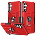 thumbnail image 1 of Compatible for Samsung Galaxy S25 Plus Case with Kickstand & Slide Camera Cover, Built-in 360° Rotate Ring Stand Magnetic Car Military Grade Shockproof Phone Case for Samsung Galaxy S25 Plus,Red, 1 of 10