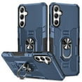 thumbnail image 1 of Compatible for Samsung Galaxy S25 Plus Case with Kickstand & Slide Camera Cover, Built-in 360° Rotate Ring Stand Magnetic Car Military Grade Shockproof Phone Case for Samsung Galaxy S25 Plus,Blue, 1 of 10