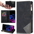 thumbnail image 1 of Compatible with Samsung Galaxy S25 Plus Wallet Case,[Kickstand] [Wrist Strap] [Card Holder Slots] TPU Interior Protective PU Leather Folio Flip Cover for Samsung Galaxy S25 Plus, Black, 1 of 6