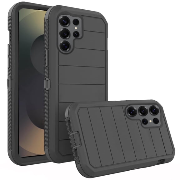 Compatible with Samsung Galaxy S25 Ultra 5G Phone Case Hybrid Rugged Shockproof Hard Protective Drop Proof Full Body Heavy Duty Mobile Cell Cover for S25Ultra 25S S 25 25Ultra 6.9 Women Men Black