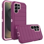 Compatible with Samsung Galaxy S25 Ultra 5G Phone Case Hybrid Rugged Shockproof Hard Protective Drop Proof Full Body Heavy Duty Mobile Cell Cover for S25Ultra 25S S 25 25Ultra 6.9 Women Men Purple