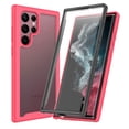 thumbnail image 1 of Compatible with Samsung Galaxy S25 Ultra Case, Dustproof Shockproof Case with Built-in Screen Protector, Bumper Frame Heavy Duty Full Body Protective Cover for Samsung Galaxy S25 Ultra, Pink, 1 of 4
