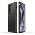 thumbnail image 1 of Compatible with Samsung Galaxy S25 Ultra Metal Frame + Metal Camera Cover, Anti-drop Anti-fall Shockproof Heat Dissipation Luxury Aluminum Alloy, No Back, for Samsung Galaxy S25 Ultra, Black+Silver, 1 of 6