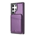 thumbnail image 1 of Compatible With Samsung Galaxy S25 Ultra Phone Case,Back Magnetic Detachable Flip Wallet,Compatible With Magsafe,With Kickstand,Card Slots,PU Leather Shockproof Rugged Phone Case Cover,Purple, 1 of 13