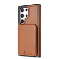 thumbnail image 1 of Compatible With Samsung Galaxy S25 Ultra Phone Case,Back Magnetic Detachable Flip Wallet,Compatible With Magsafe,With Kickstand,Card Slots,PU Leather Shockproof Rugged Phone Case Cover,Brown, 1 of 13