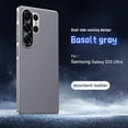 thumbnail image 1 of Compatible with Samsung Galaxy S25 Ultra Phone Case,Side Heat Dissipation,Precision Hole Lens Protection,PU Leather Shockproof Scratch Resistant Ultra Slim Rugged Durable Phone Case,Gray, 1 of 11