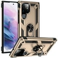 thumbnail image 1 of Compatible with Samsung Galaxy S25 Ultra Protective Case,Heavy Duty Shockproof Armor Phone Case with 360° Rotating Metal Ring Holder Kickstand Military Grade Protection Rugged Cover,Gold, 1 of 7