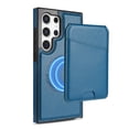 thumbnail image 1 of Compatible With Samsung Galaxy S25 Ultra Wallet Case,PU Leather,Back Flip Kickstand,Detachable Magnetic Wallet,With Card Slots,Shockproof Rugged Ultra Slim Anti-fall Phone Case Cover,Blue, 1 of 12
