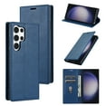 thumbnail image 1 of Compatible with Samsung Galaxy S25 Ultra Wallet Case, Premium PU Leather Flip Magnetic Folio Case with Card Holders RFID Blocking Kickstand [Shockproof TPU Inner Shell] Protective Phone Cover,Blue, 1 of 5