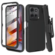 Thousandgear Compatible for Motorola Moto G 5G 2026/G 5G 2025/G Play 2026 Holster Case, Black
