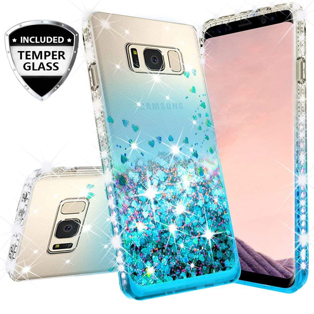 SOGA Samsung Galaxy S7 Case, Glitter Quicksand Design, TPU Shock