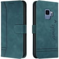 thumbnail image 1 of Compatible with Samsung Galaxy S9 Case, Galaxy S9 Wallet case with Card Holder Kickstand Magnetic Premium PU Leather Flip Shockproof Protective Case for Samsung Galaxy S9 Green HX, 1 of 16