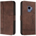 thumbnail image 1 of Compatible with Samsung Galaxy S9 Case, Galaxy S9 Wallet case with Card Holder Kickstand Magnetic Premium PU Leather Flip Shockproof Protective Case for Samsung Galaxy S9 Brown HX, 1 of 8