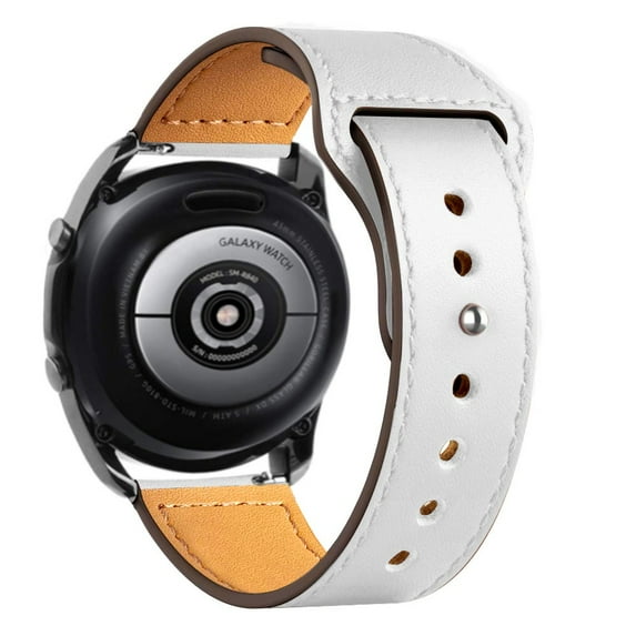 Compatible with Samsung Galaxy Watch 4 40mm 44mm/Watch 4 Classic 42mm 46mm/Galaxy Watch 42mm/Active 2 40mm 44mm/ Active 40mm/Gear S2 Bands ,20mm Leather Cuff Strap