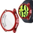 thumbnail image 1 of Compatible for Samsung Galaxy Watch 5 40mm Case, Flexible Soft TPU Plating All Around Scratch-Proof HD Screen Protector Watch Case Cover for Samsung Galaxy Watch 5 40mm, Red, 1 of 12