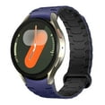 thumbnail image 1 of Compatible with Samsung Galaxy Watch 6 40mm Strap,For Women Men,20mm Silicone Magnetic Sports Adjustable Loop Replacement Watch Band for Samsung Galaxy Watch 6 40mm,Navyblue/Darkblue, 1 of 7