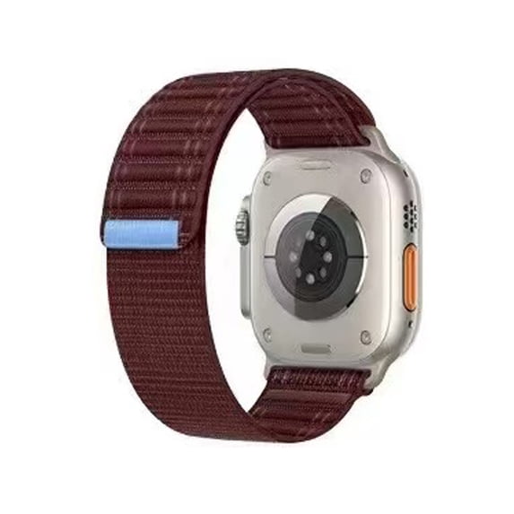 Compatible with Samsung Galaxy Watch Ultra 47MM 2024 Bands,Breathable Elastic Nylon Loop stretchy Strap Adjustable Replacement Wristbands for Galaxy Watch Ultra,Winered