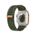 thumbnail image 1 of Compatible with Samsung Galaxy Watch Ultra 47MM 2024 Bands,Breathable Elastic Nylon Loop stretchy Strap Adjustable Replacement Wristbands for Galaxy Watch Ultra,Green, 1 of 15