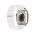 thumbnail image 1 of Compatible with Samsung Galaxy Watch Ultra 47MM 2024 Bands,Breathable Elastic Nylon Loop stretchy Strap Adjustable Replacement Wristbands for Galaxy Watch Ultra,White, 1 of 16