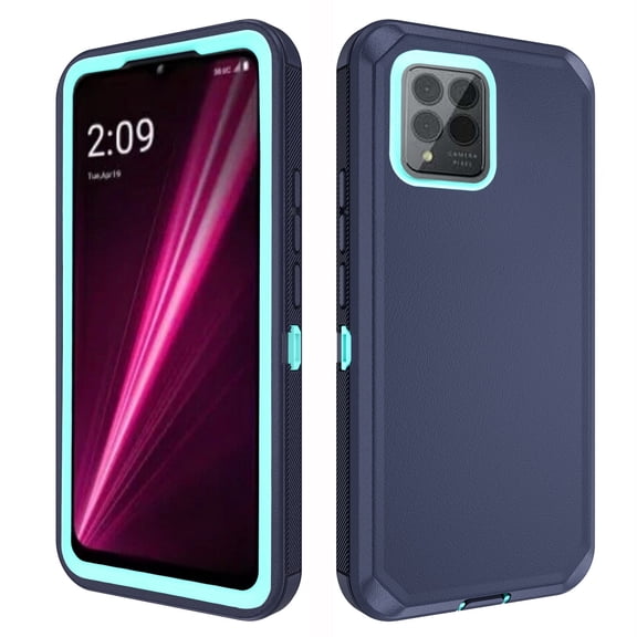 Compatible with Samsung Galaxy XCover 6 Pro/X Cover Pro 2 Phone Case Hybrid Rugged Shockproof Hard Protective Drop Proof Full Body Heavy Duty Mobile Cell Cover for XCover6 6Pro 2022 Women Men Blue