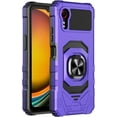 thumbnail image 1 of Compatible with Samsung Galaxy XCover 7 Case with Tempered Glass Screen Protector, Full-Body Protective, Magnetic Car Ring Holder Durable Cover Case & Fast USB-C Charger (Purple), 1 of 5