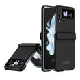 thumbnail image 1 of Compatible with Samsung Galaxy Z Flip 3 5G Case with Hinge Protection & Glass Screen Protector, Full Body Shockproof Wireless Charging Cover Phone Case for Samsung Galaxy Z Flip 3, Black, 1 of 7