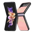 thumbnail image 1 of Compatible with Samsung Galaxy Z Flip 4 5G Case, for Girls Men Drop Protection Pattern with Soft TPU Bumper Anti-slip Wireless Charging Phone Case Cover for Samsung Galaxy Z Flip 4 5G,Pink, 1 of 13