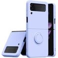 thumbnail image 1 of Compatible with Samsung Galaxy Z Flip 4 Case Cell Phone Finger Ring Kickstand Heat Dissipation Shockproof Protective Folding Smartphone Cover[Ultra Thin Slim] Flexible Soft Resistant Drop Shock-White, 1 of 18