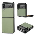 thumbnail image 1 of Compatible with Samsung Galaxy Z Flip 4 Case,Cute Woven Pattern Case for Women Men,Bumper,Soft Shockproof Camera Protection Phone Case TPU Anti-Bump Silicone Wireless Charging Case,Green, 1 of 11