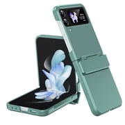 Compatible with Samsung Galaxy Z Flip 4, Case with Hinge Protection Screen Protector - Hard PC Anti-Slip Shockproof Protective Lightweight Case Cover for Samsung Galaxy Z Flip 4 5G, Green