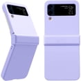 thumbnail image 1 of Compatible with Samsung Galaxy Z Flip 4 Cell Phone Ultra Slim Thin Pc Shockproof Protective Mobile Phone Case [Hinge Protection] Folding Anti-Drop Slip Impact Resistance Hard Back Cover-Purple, 1 of 8