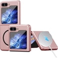 thumbnail image 1 of Compatible Samsung Galaxy Z Flip 5 Case 5G Magnetic,Slim Smooth Cover with Camera & Screen Protection Shockproof Protective Galaxy Flip 5 Case Compatible with Magsafe,Samsung Z Flip 5 Case Pink, 1 of 13