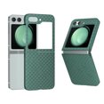 thumbnail image 1 of Compatible With Samsung Galaxy Z Flip 6 Case Carbon Fiber,Screen Protector Protective Case for Galaxy Z Flip 6 Diamond Patterned PU Leather Lightweight Shockproof Phone Cover,Darkgreen, 1 of 6